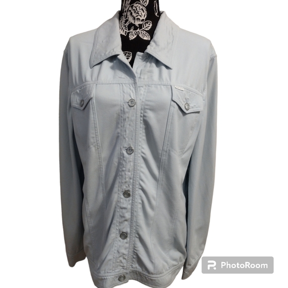 Escada Jackets & Blazers - Escada Margaretha Ley Light Blue Jacket